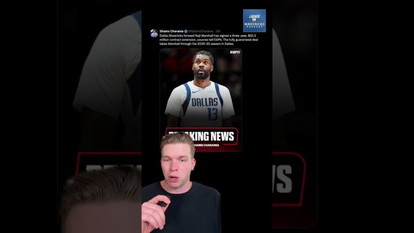 BREAKING: The Dallas Mavericks make a big commitment to Naji Marshall #Mavs #Mavericks