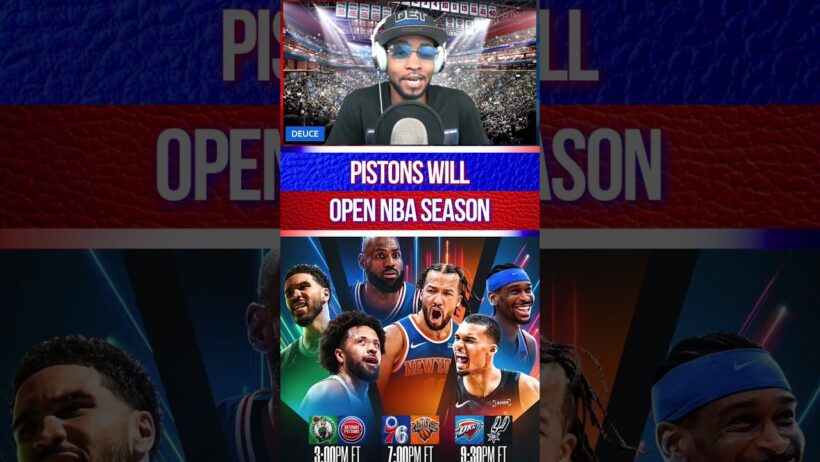 The #Pistons Are OPENING The #NBA Season Against The Celtics! | #shorts #nba
