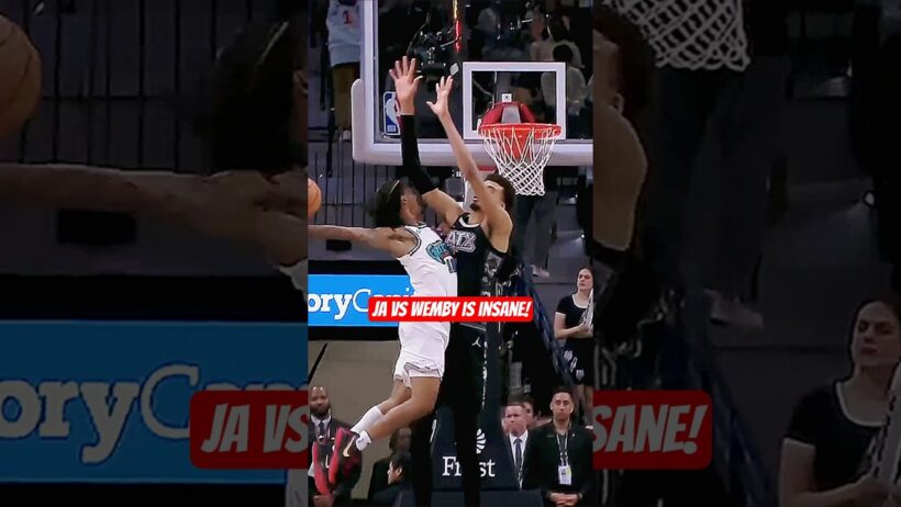 Ja Morant Took On The 7'4 Rim Protector! 😳 #nba #basketball #nbahighlights