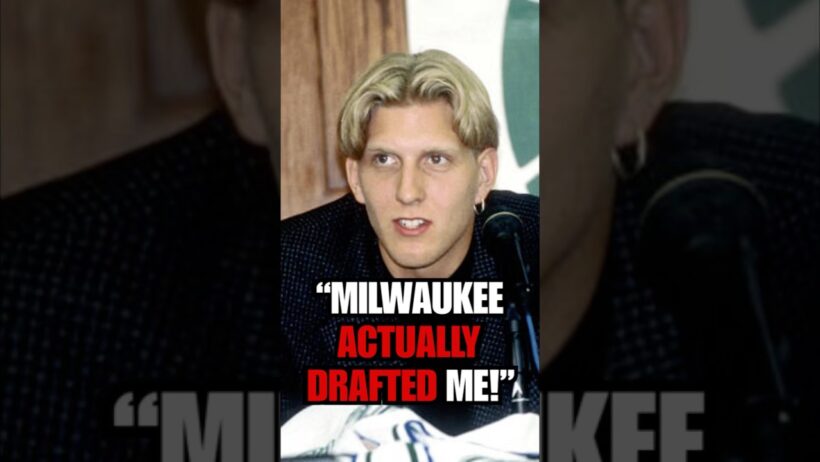 Dirk Nowitzki TELLS A STORY BEING DRAFTED by Bucks THEN TRADED to Dallas Mavericks! 🔥#shorts #nba
