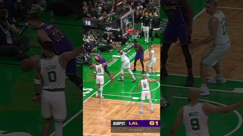 When JT swatted Luka 🙅 #celtics #nba #shorts