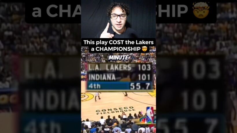 One play cost Kobe and Shaq a CHAMPIONSHIP 😳 #lakers #pacers