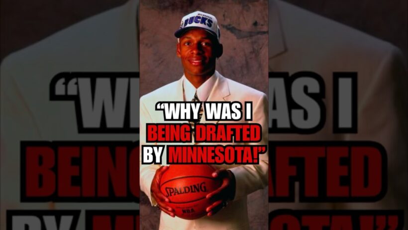Ray Allen TELLS A STORY BEING DRAFTED by Timberwolves THEN TRADED to Bucks!🔥 #shorts #nba