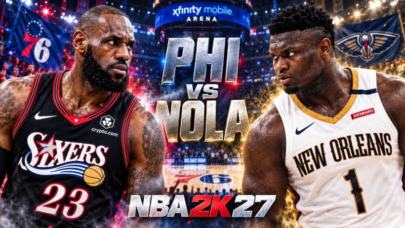 🔥Can Zion Stop LeBron’s New-Look 76ers? | NBA 2K27 Full Game🏀
