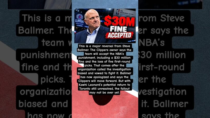 Steve Ballmer Accepts Clippers Punishment #Clippers #SteveBallmer