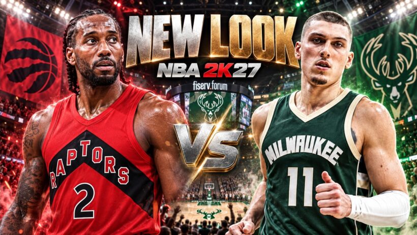 🔥NEW LOOK RAPTORS vs NEW LOOK BUCKS 🔥 Kawhi vs Herro | NBA 2K27 Full Game🏀