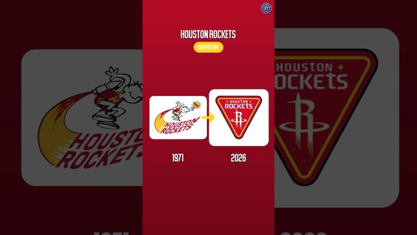 Houston Rockets Logo History (1971-2026) #HoustonRockets #NBALogos #SportsLogos
