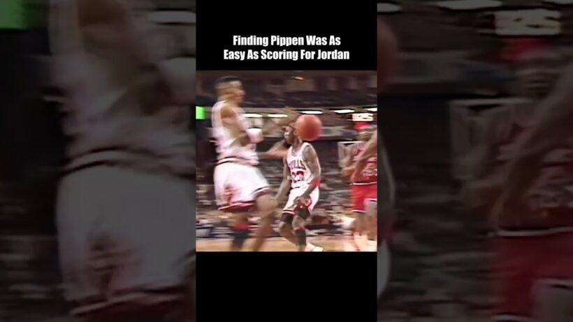 Finding Pippen Was As Easy As Scoring For Jordan #nba #basketball #michaeljordan#scottiepippen