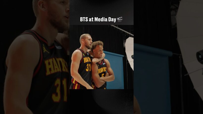 Media Day is always a vibe 🤩🤩 #hawks #nba #mediaday #bts #behindthescenes