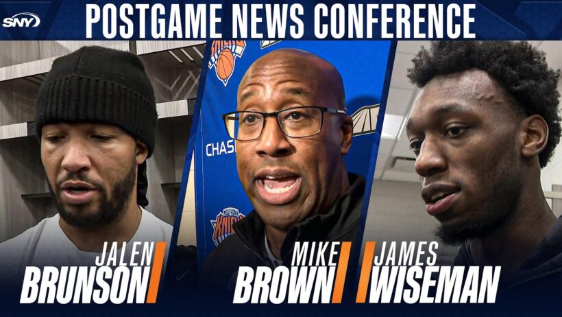 Mike Brown, Jalen Brunson, and James Wiseman reflect on Knicks preseason loss to Sixers