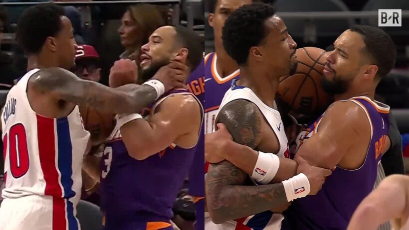 John Collins Chokes Dillon Brooks Just Five Minutes Into Preseason