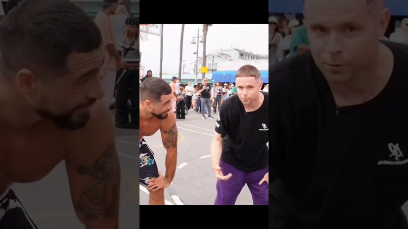 Brasileiro contra The Professor em Los Angeles 🇧🇷🏀 #basketball #ballislife