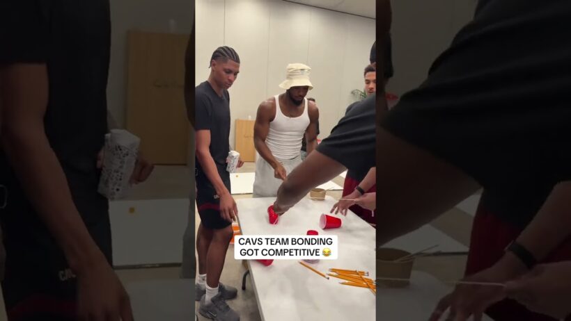 The Cavs got competitive and creative with these games during their team bonding trip to Spain 😂
