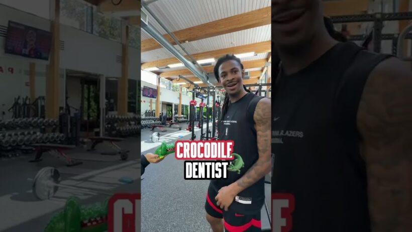 New Fear Unlocked... 🐊😂 #nba #trailblazers #games #prank