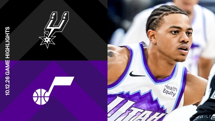 Utah Jazz with a 119 - 109 win over the San Antonio Spurs 🤌