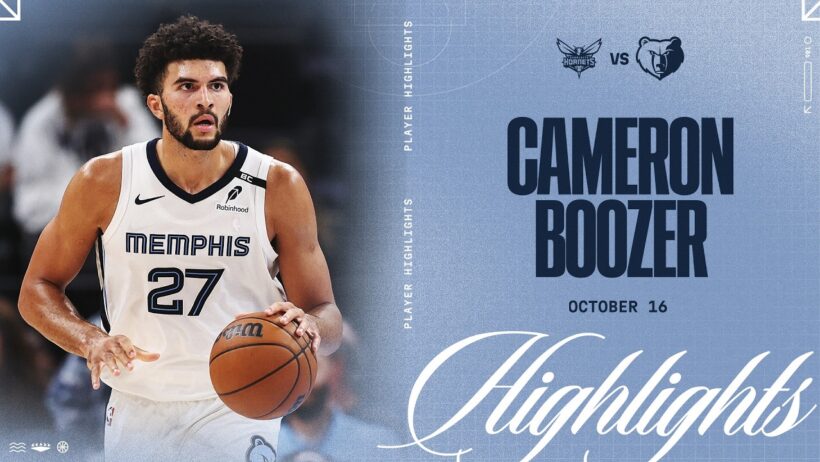 Cameron Boozer Highlights vs. Charlotte Hornets