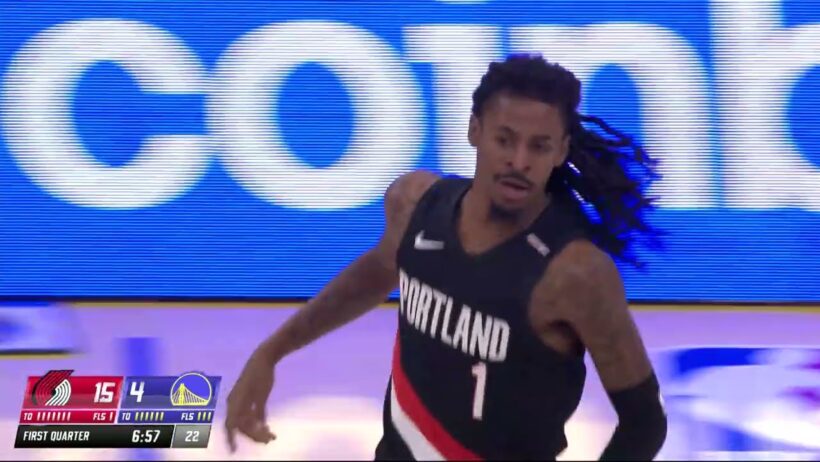 Ja Morant Highlights (19 Points, 8-10 FG) | Trail Blazers 118, Warriors 128 | Oct. 16, 2026