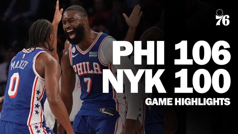 Game Highlights: Sixers Take Down the Knicks in Season Opener
