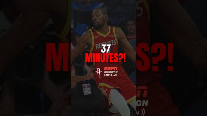 Kevin Durant Played 37 MINUTES?! Rockets’ Win Comes With a BIG Concern