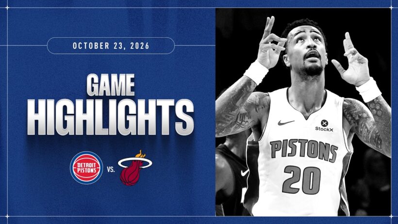 2-0 to Start the Season | Detroit Pistons at Miami Heat Highlights | 10.23.26 #NBA