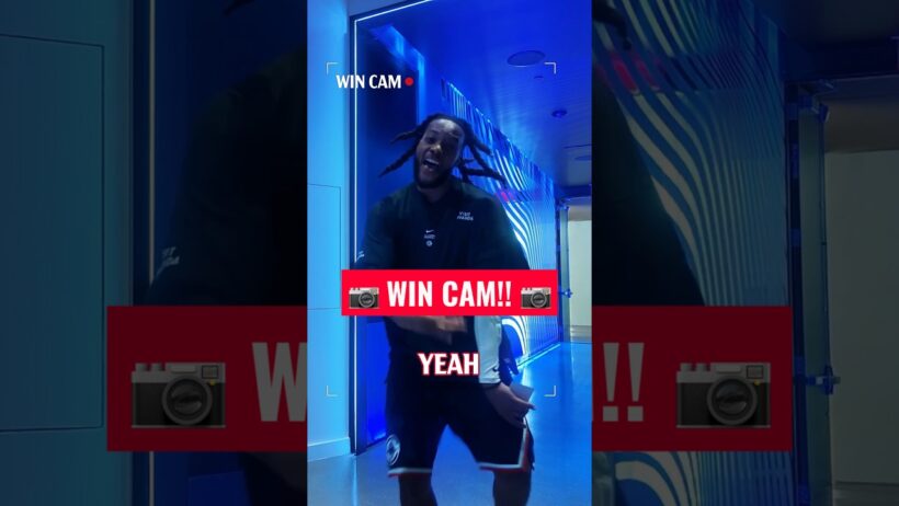 Win Cam for our season opener dub! 📷 #shorts